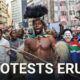 Violence erupts at South Africa anti-migrant protest