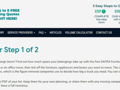 SAFRA Launches Powerful New Furniture Volume Calculator